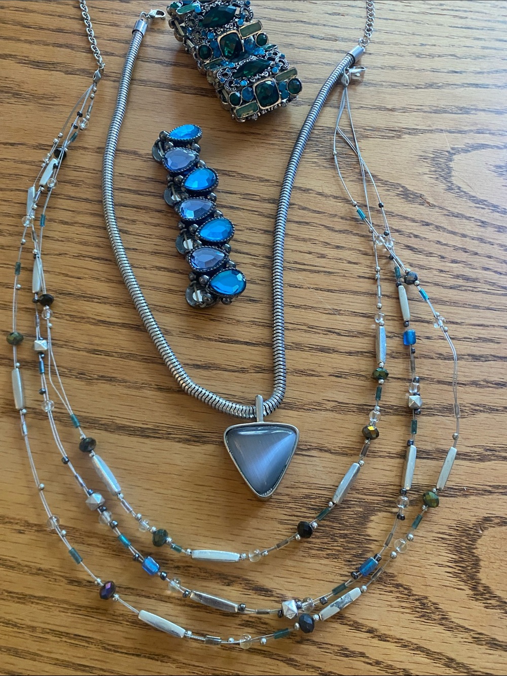 Career Jewellery Blue Tones Lot – 2 Necklaces & 2 Bracelets